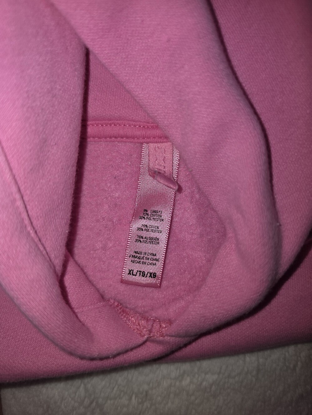 SKIMS Cotton Fleece Pullover Hoodie Bubblegum Pink XL Sold Out Rare - Picture 5 of 5
